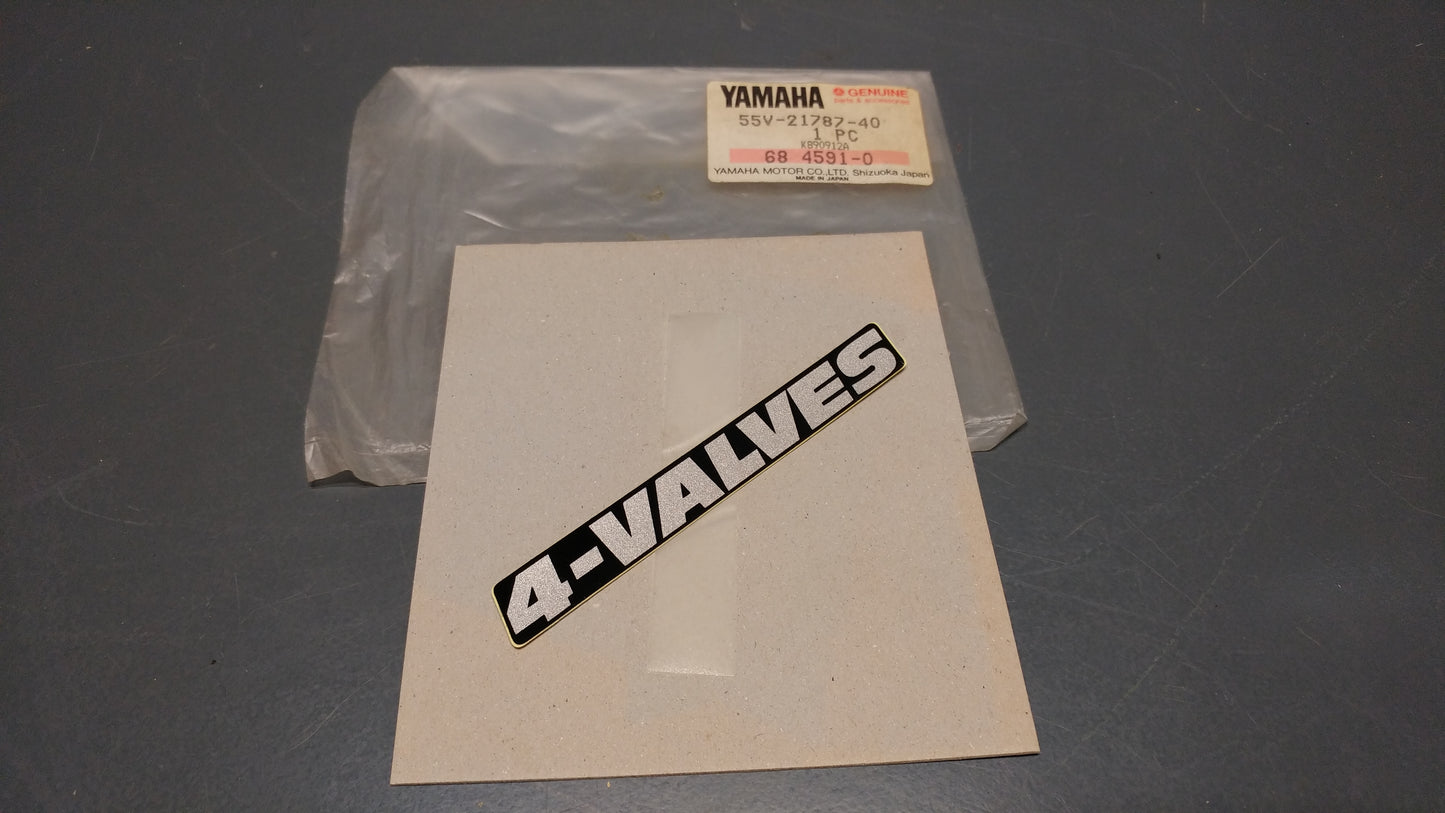 Yamaha genuine nos xt350 xt 350 1988 x1 side cover decal pn 55v-21787-30