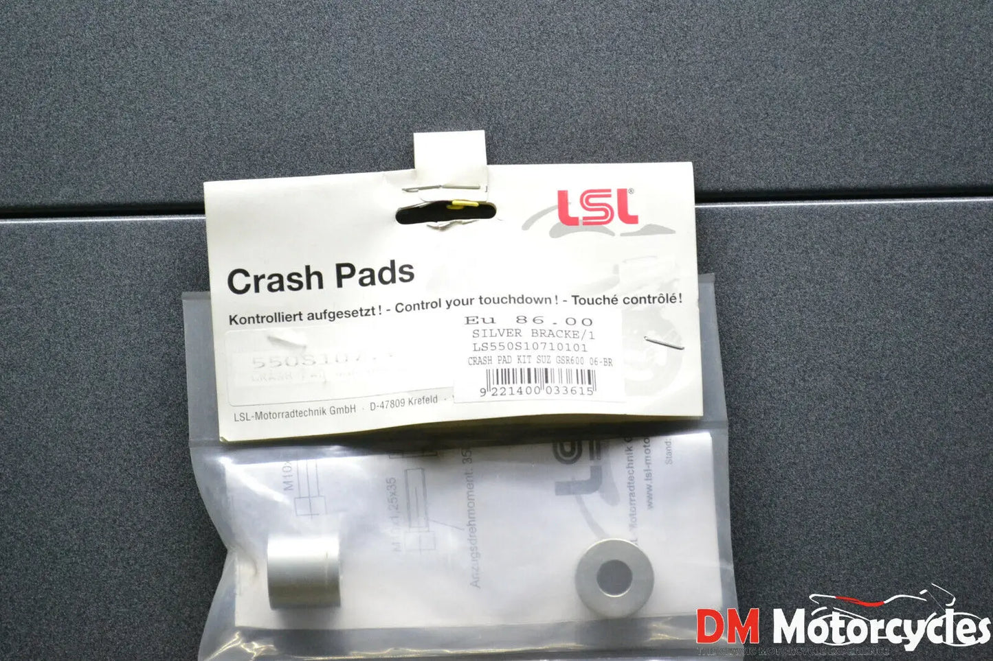 Lsl genuine crash protector mounting kit Suzuki gsr600 06 pn ls550s107