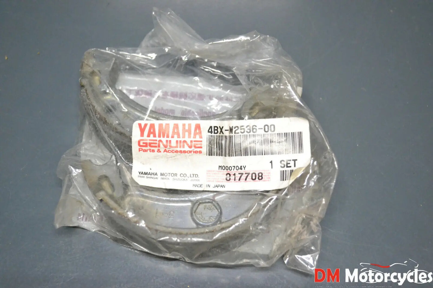 Yamaha genuine new cy50 cw50 rear brake shoes kit pn 4bx-w2536-00