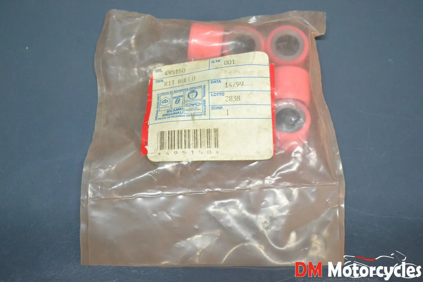 Piaggio genuine new hexagon gt gtx 250 23mm 23,3gr variator roller kit pn 495150
