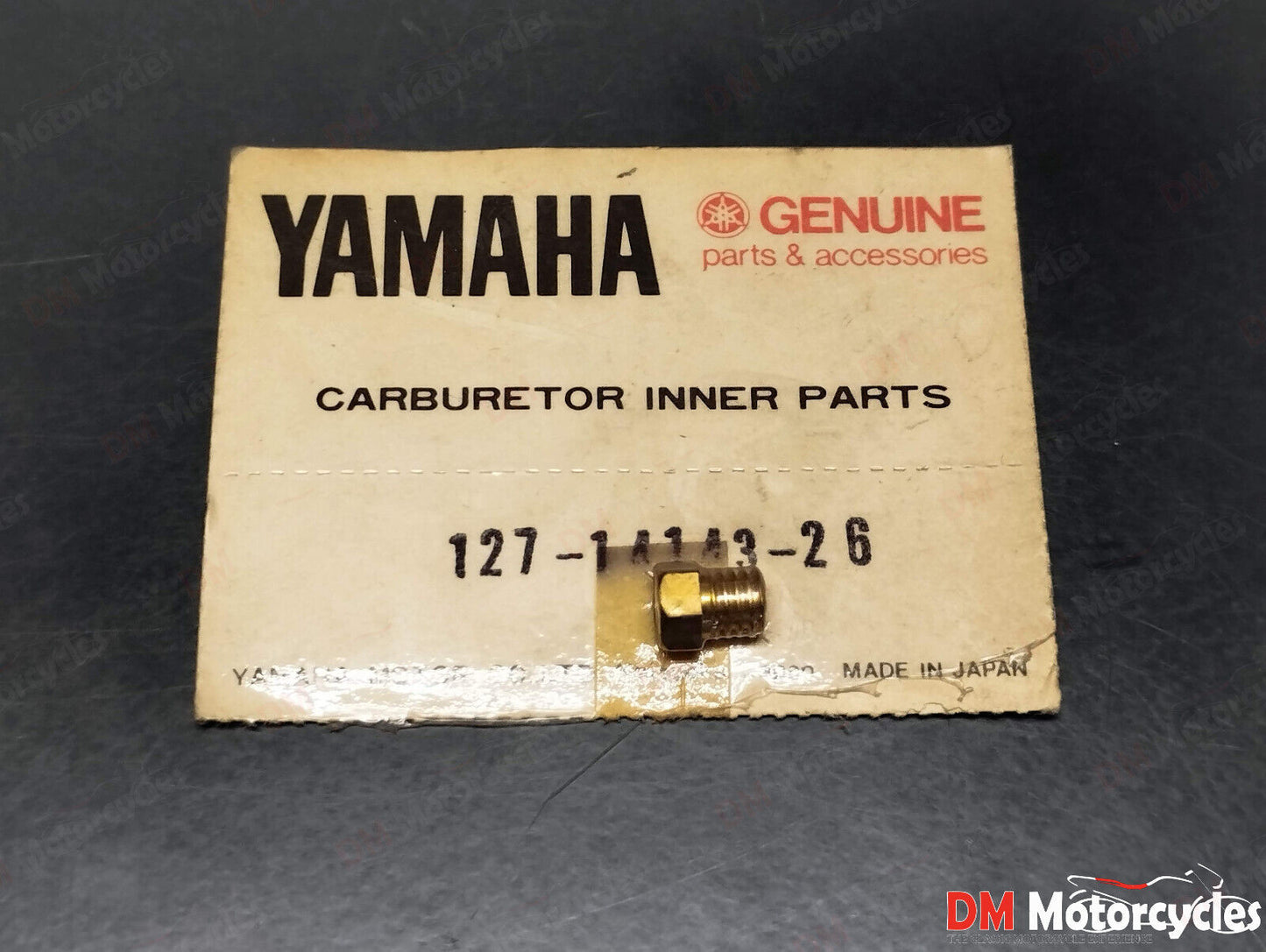 Yamaha genuine new yn dt pw tdr 80 v110 rz rx 50 main jet no 130 pn 127-14143-26