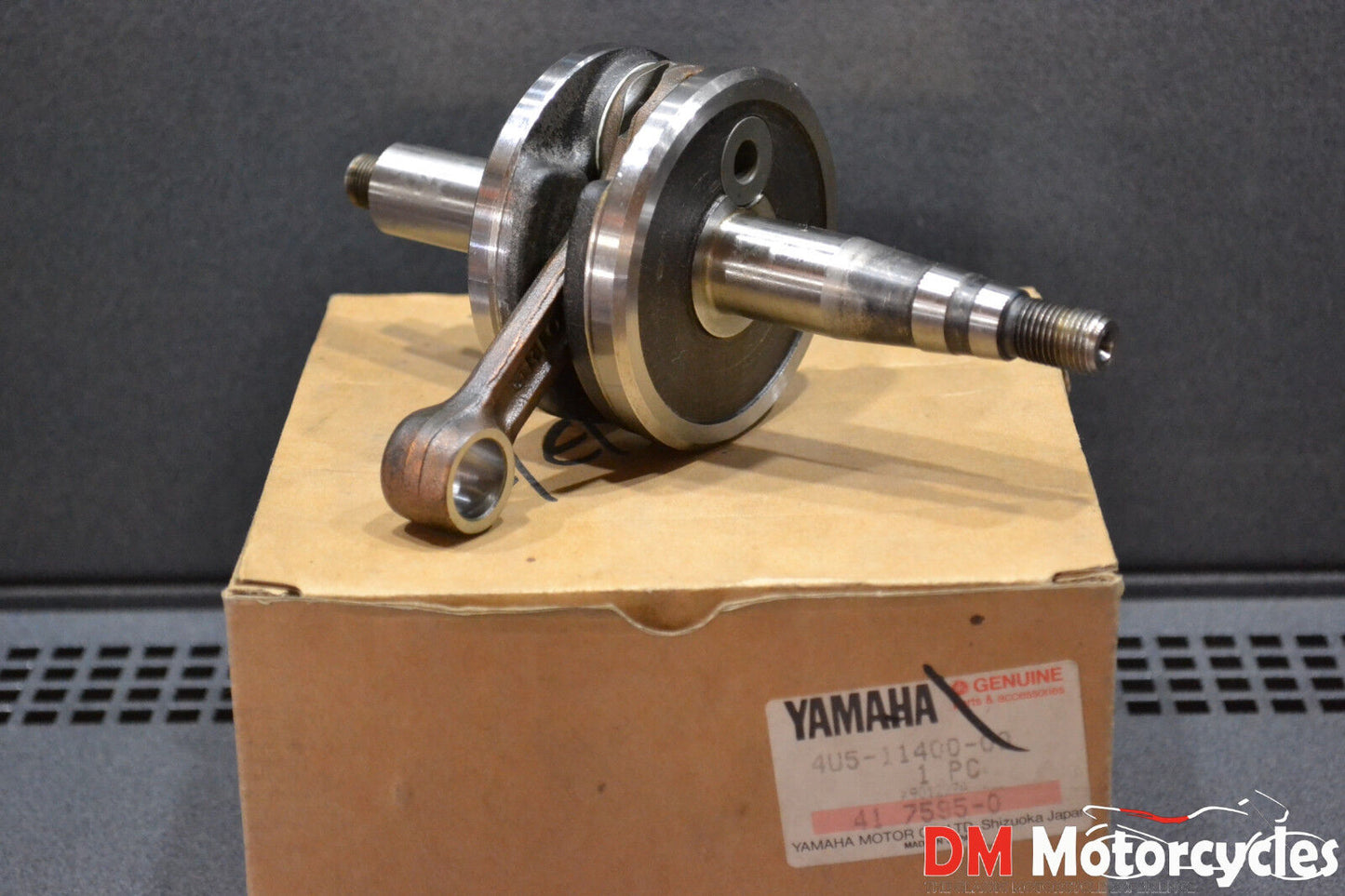 Yamaha genuine nos dt50mx dt 50 1986 crankshaft assy pn 4u5-11400-00