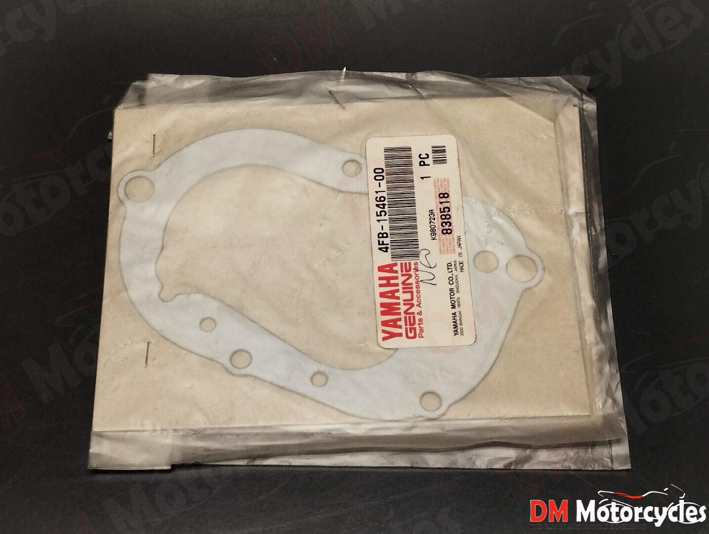 Yamaha genuine new yj cy vino 50 crankcase cover gasket pn 4fb-15461-00
