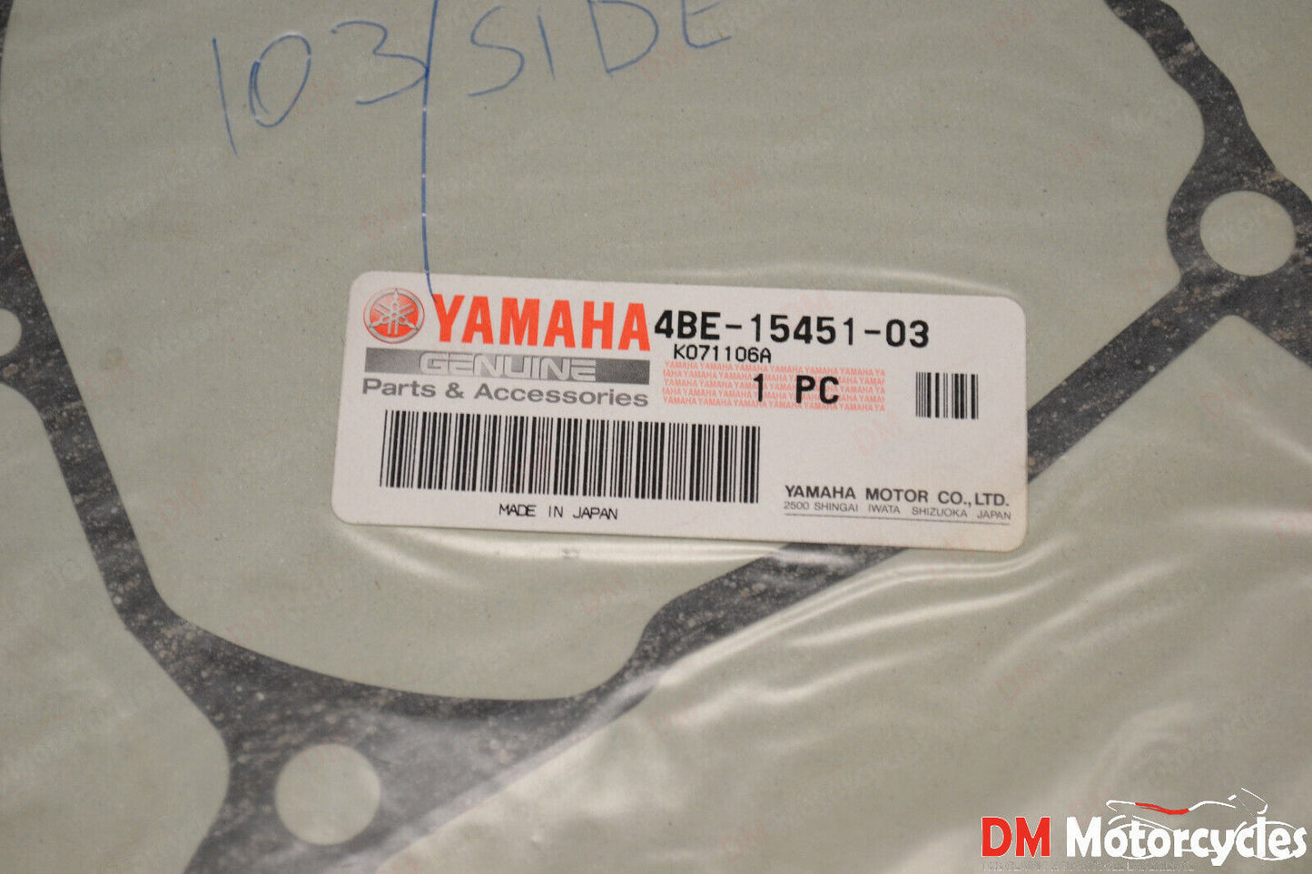 Yamaha genuine new xt tt 225 230 sr 125 stator cover gasket pn 4be-15451-03