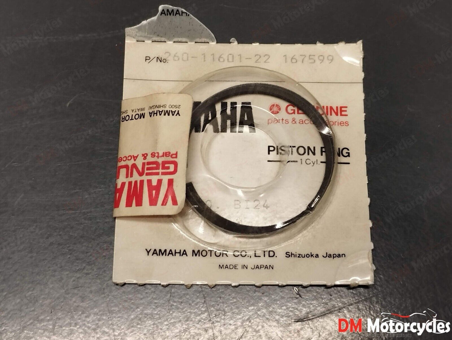Yamaha genuine nos Fs50 ty50 dt50m rd50m 0.50 o/s piston ring pn 260-11601-22