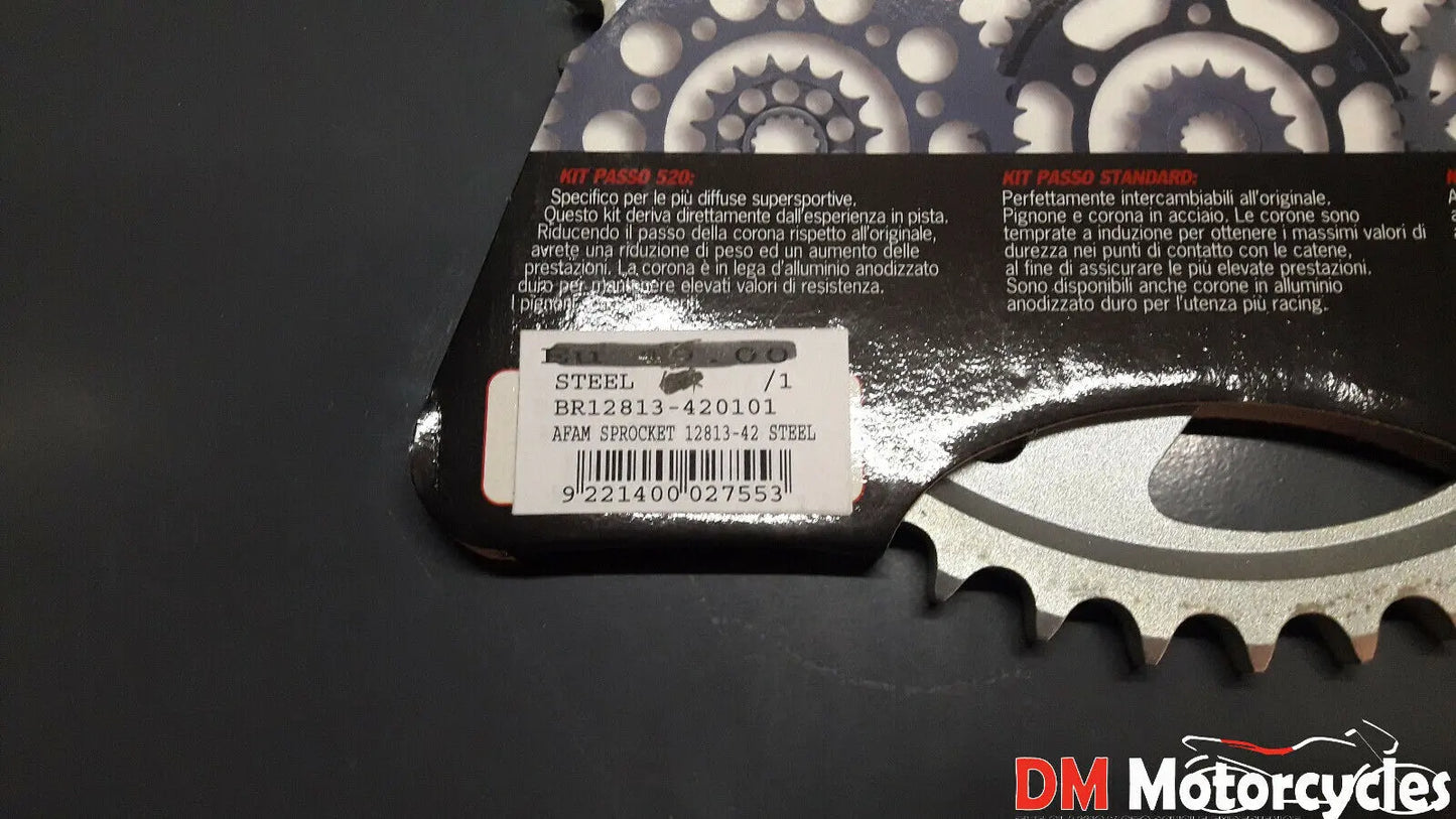 Afam Genuine new 42t 530 rear steel sprocket gsxr fzs fz6 xjr mt-01 pn 12813-42