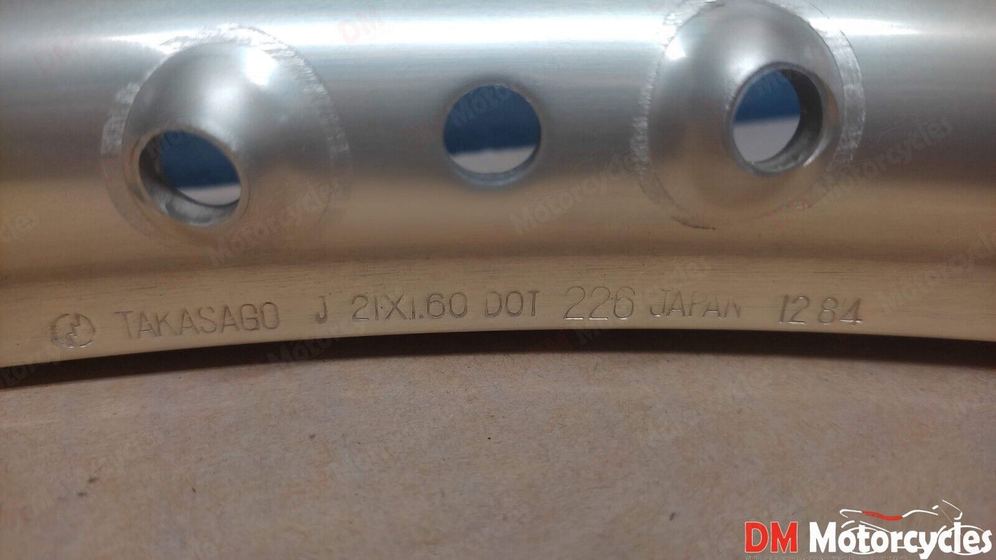 Yamaha genuine yz125 yz250 yz490 1.60 x 21 takasago aluminum rim pn 94416-21412