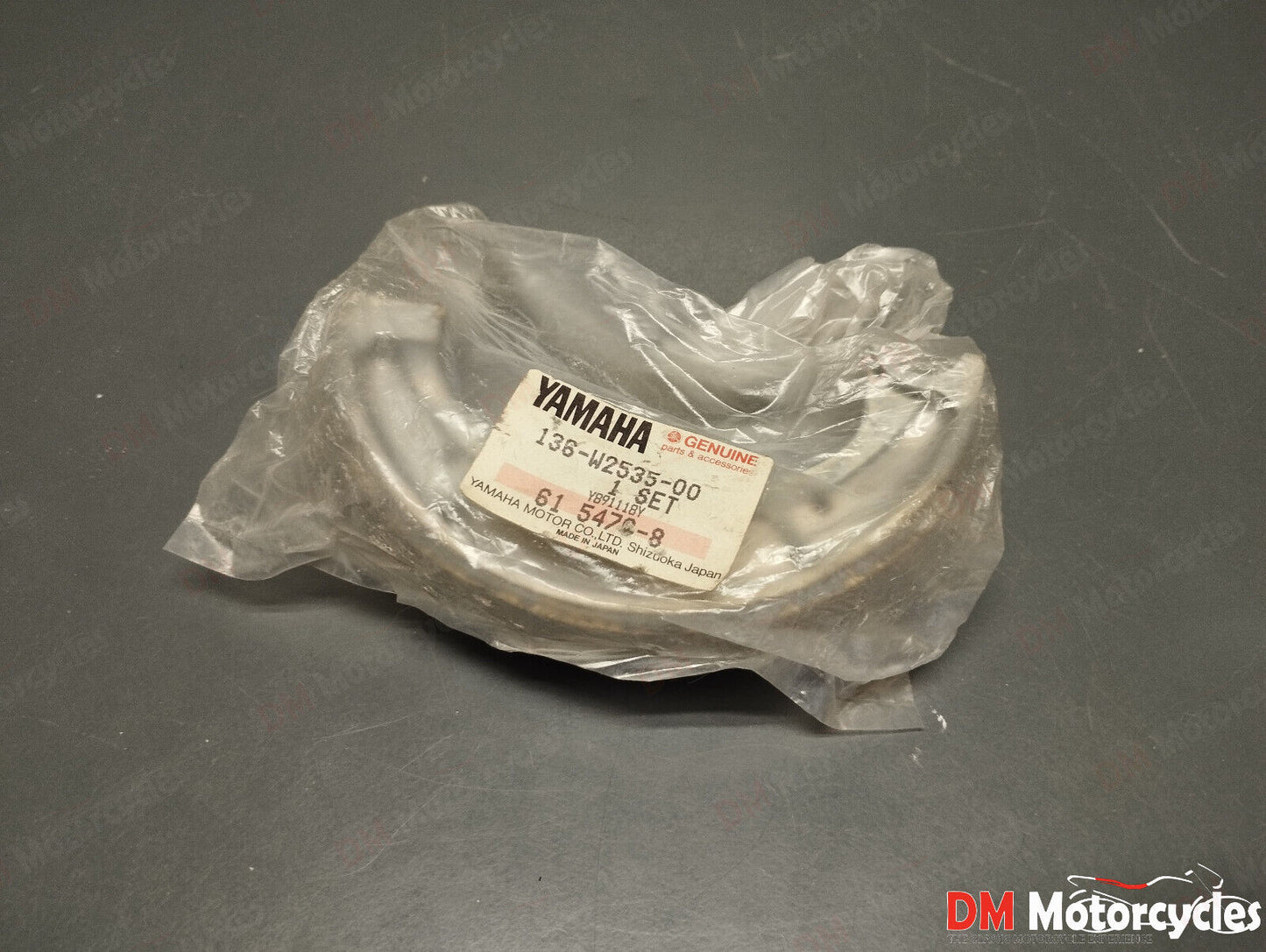 Yamaha genuine new ya 6 1966 rear brake shoes kit pn 136-w2535-00