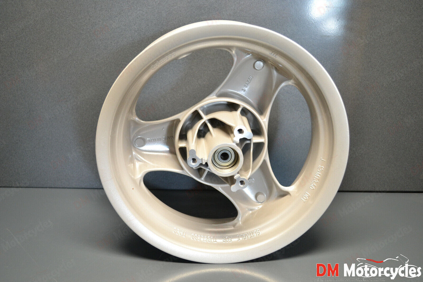 Yamaha genuine new yn50 yn 50 neos 98-01 front cast wheel rim pn 5ad-f5168-00-3c