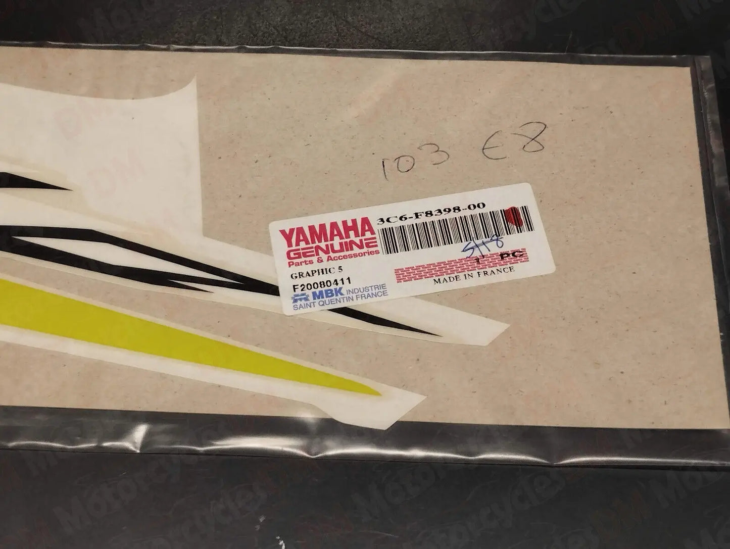 Yamaha genuine new yq 50 2005 aerox nitro graphic 5 sticker decal 3c6-f8398-00