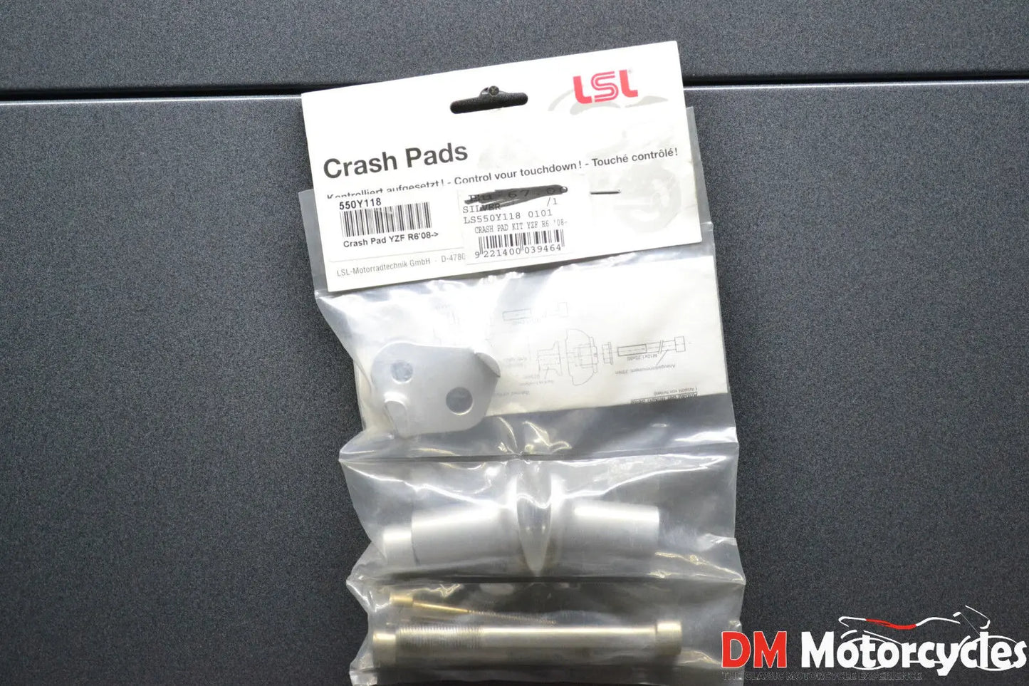 Lsl genuine crash protector mounting kit yamaha r6 08 - 11 pn ls550y118