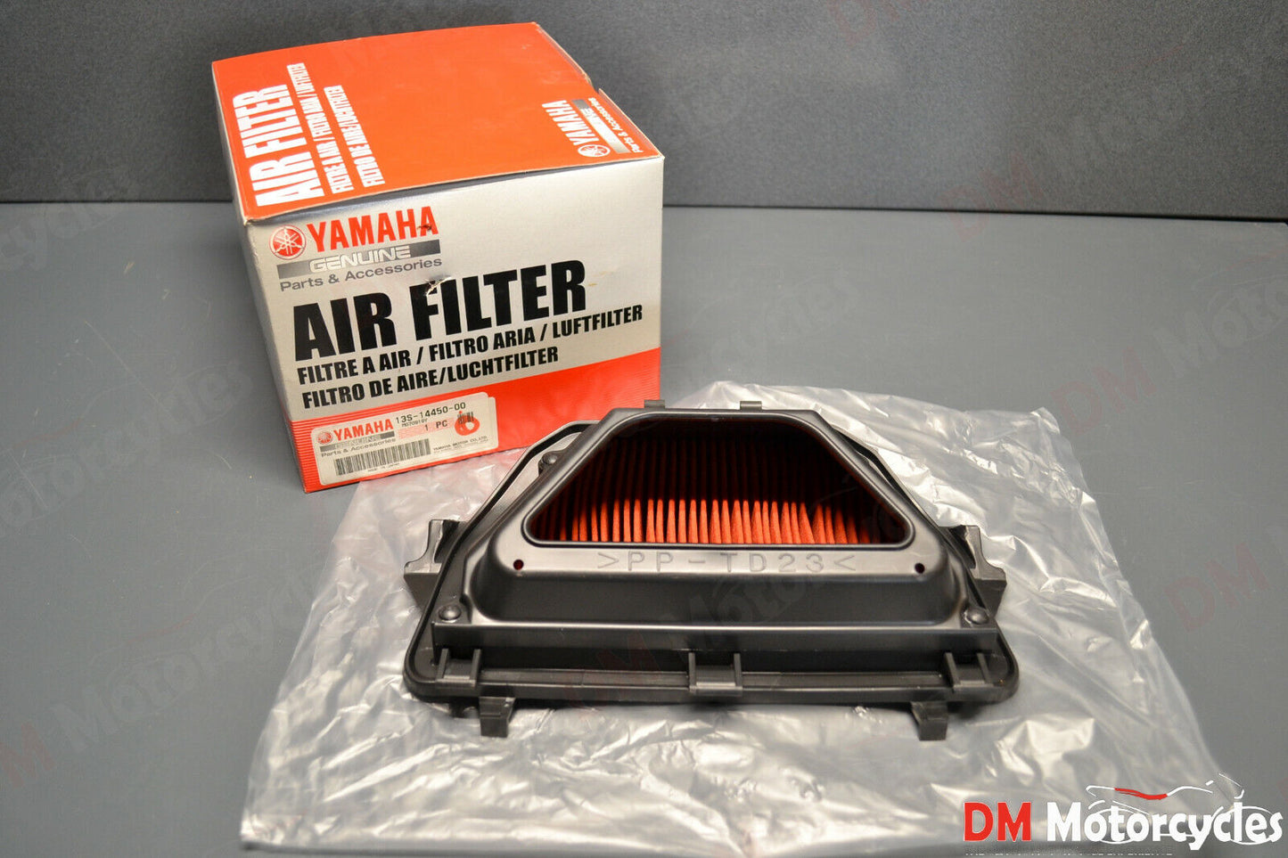 Yamaha genuine new yzf r6 2008 - 2018 air filter cleaner pn 13s-14450-00