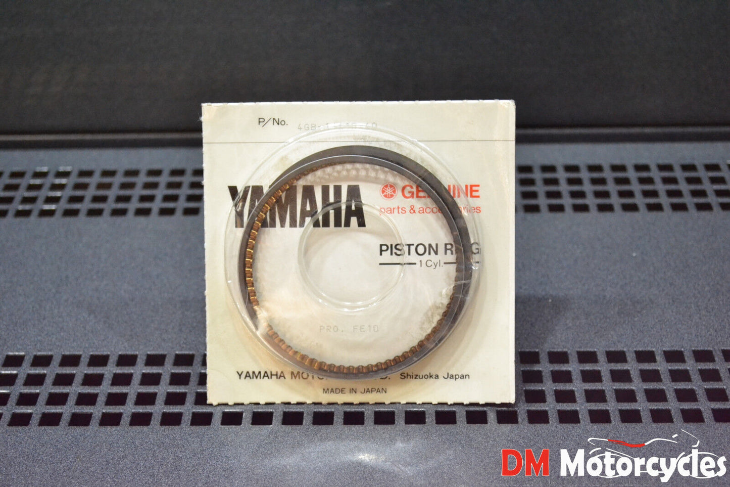 Yamaha genuine new yfm350 yfm 350 4th over size piston ring pn 4gb-11610-40