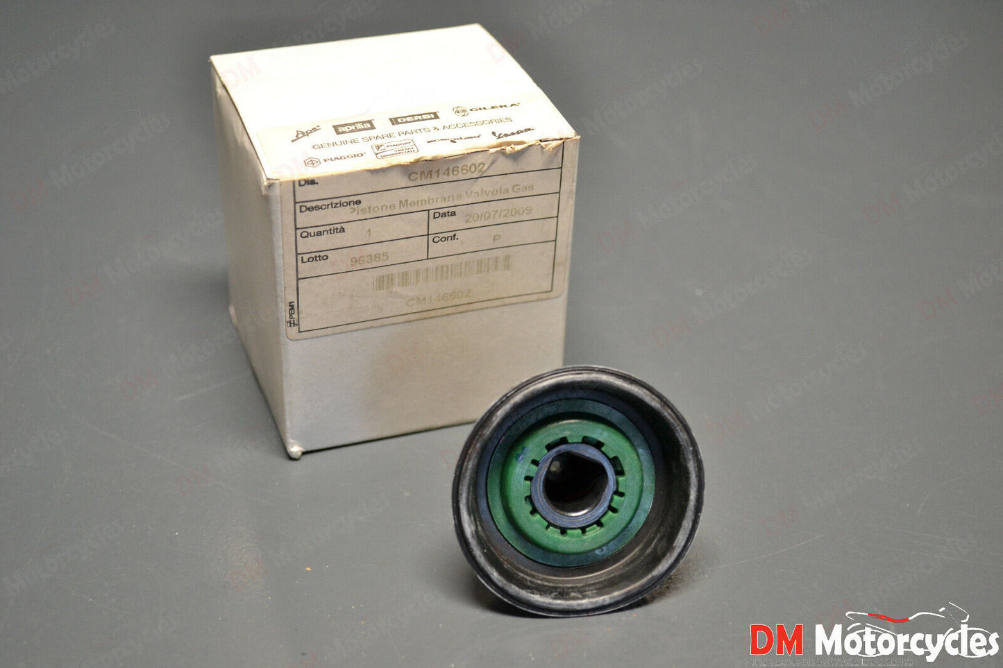 Piaggio genuine new liberty zip scarabeo 100 carburetor diaphragm pn cm146602