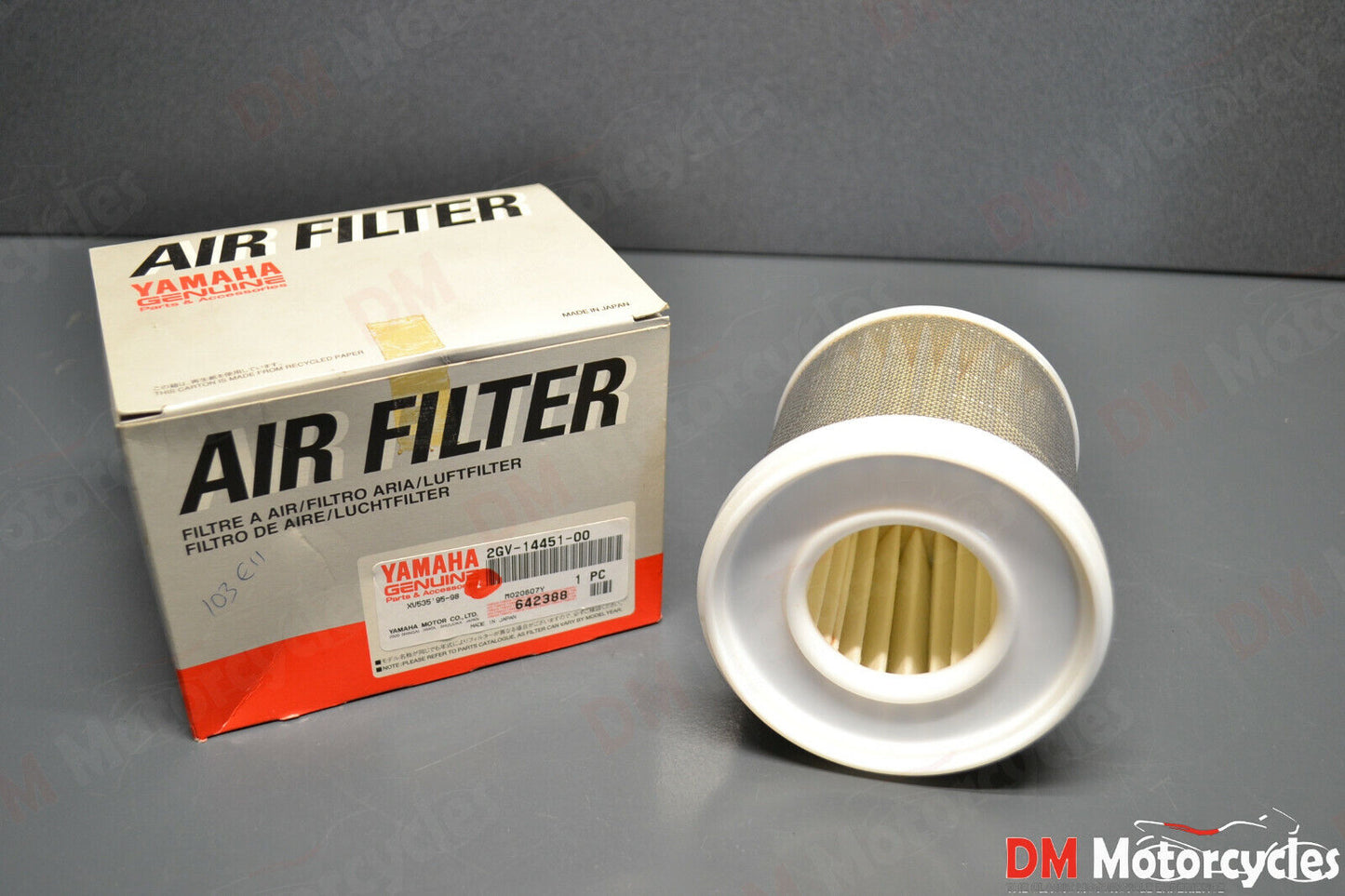 Yamaha genuine new xv 400 virago air filter cleaner pn 2gv-14451-00