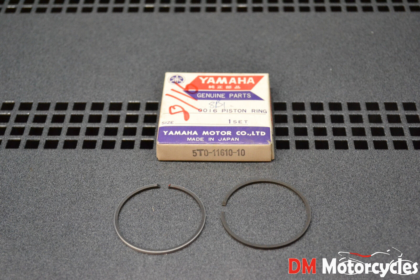 Yamaha genuine nos bw80 pw80 0.25 over size piston ring pn 5t0-11610-10
