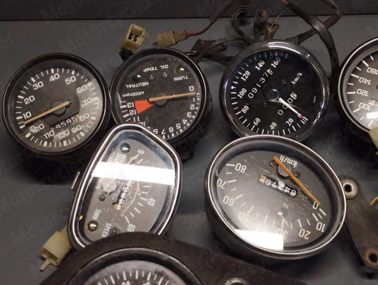 Lot of 10 genuine used different brand gauge cluster tachometer speedometer