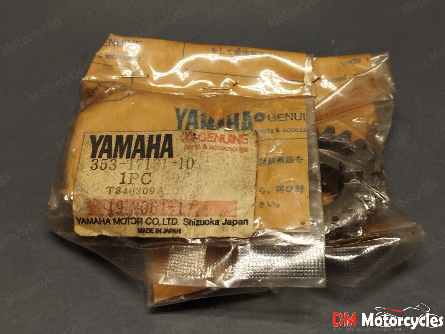 Yamaha genuine nos dt lb yz ysr 80 ysr dt rx 50 gear 3rd pinion pn 353-17131-10