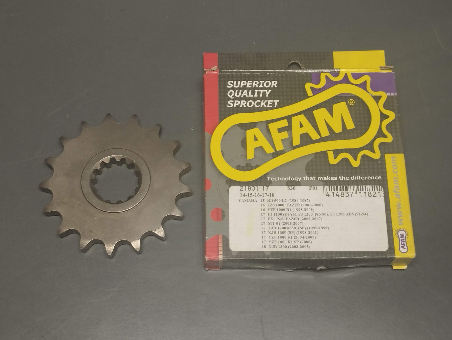 Afam Genuine new front steel sprocket pn 21801-17