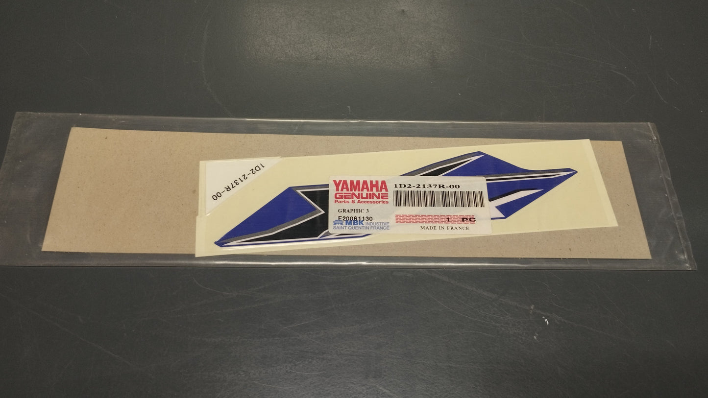 Yamaha genuine new xt660 2006 graphic 3 sticker decal pn 1d2-2137r-00