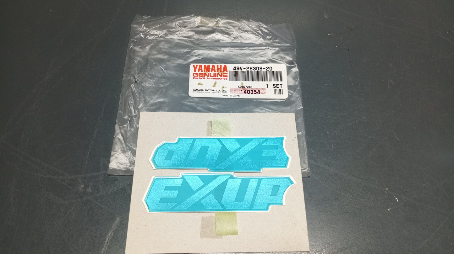 Yamaha genuine new yzf1000r thunderace 1998 2000 2001 emblem set sticker decal pn 4sv-28308-20