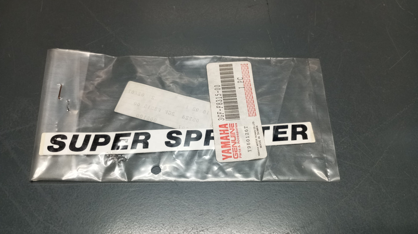 Yamaha genuine new super sprinter decal pn 3gf-f8315-00
