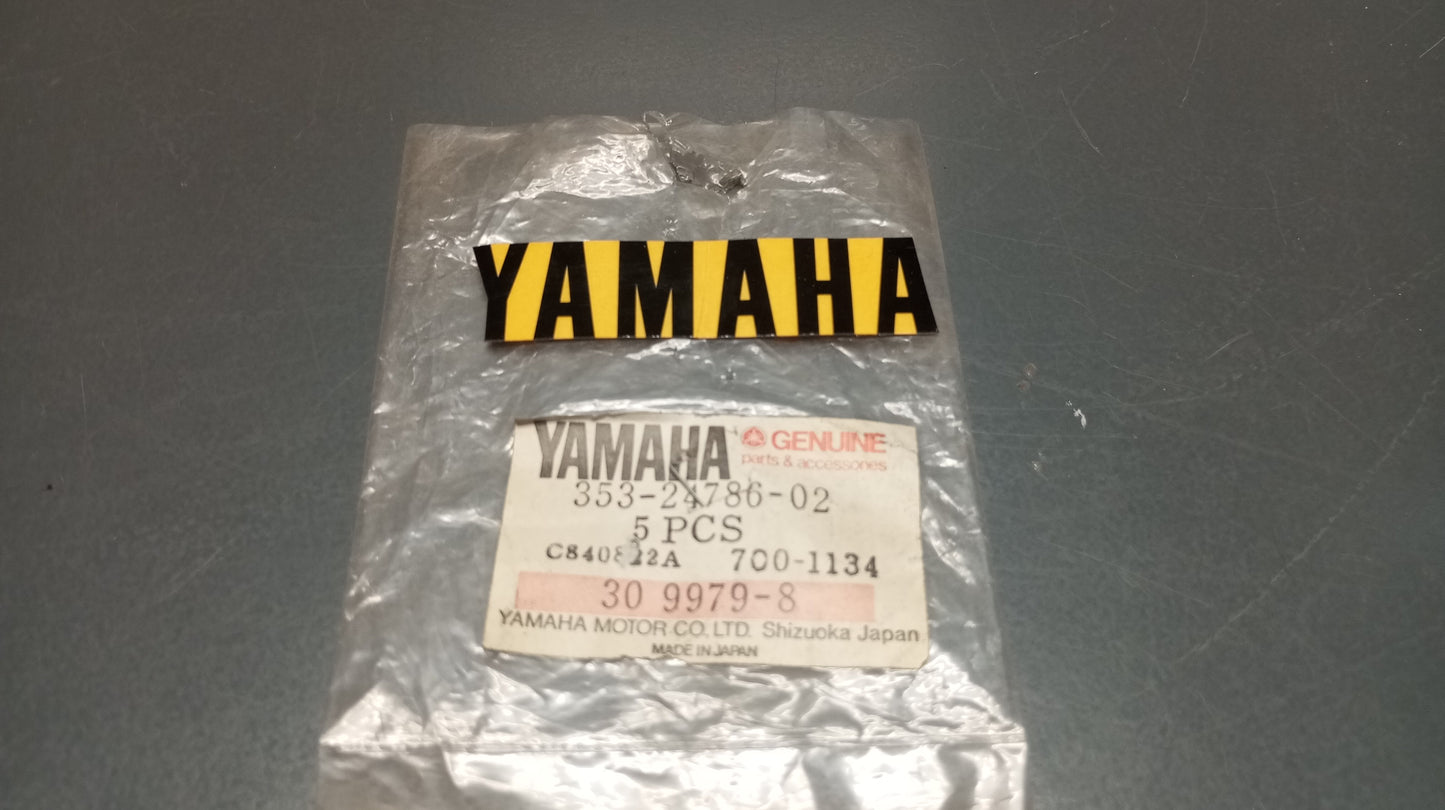 Yamaha genuine nos dt50 rd350 80 50 rz350 125 50 xj650 emblem decal pn 353-24786-02 - Www.dm-motorcycles.com