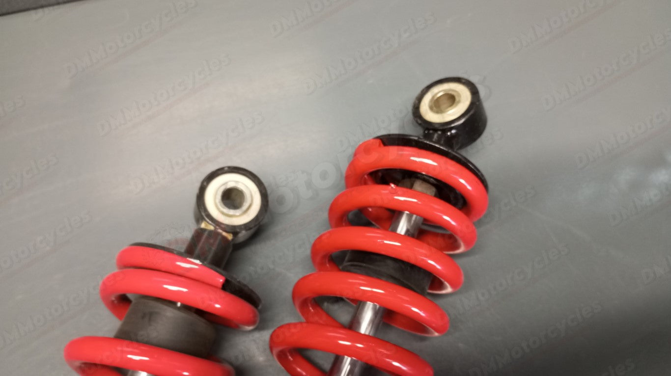 Pair of aftermarket new universal rear shocks 390mm length 63mm diameter