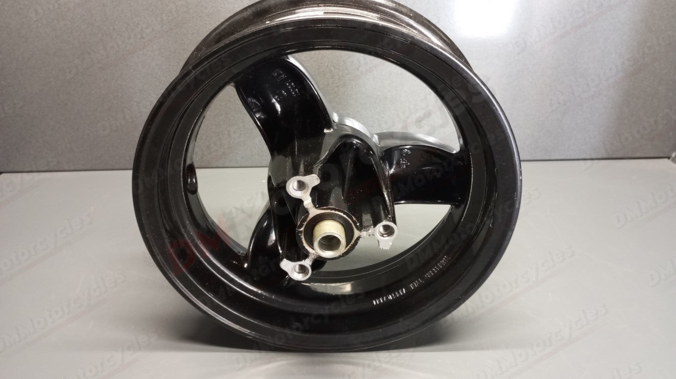 Peugeot genuine nos tkr 50 trekker 50 front wheel black 3x10 pn 737761gw
