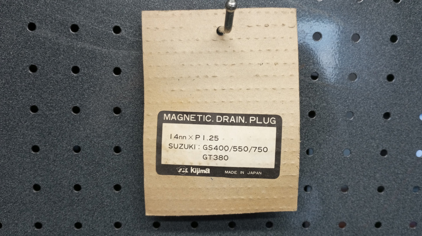 TK Kijima New magnetic oil drain plug for Suzuki GS 400 / 550 / 750 & GT380.