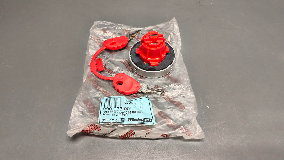 Malaguti Genuine Crosser CR1 50 Fuel Tank Cap Lock Assembly 090.033.00