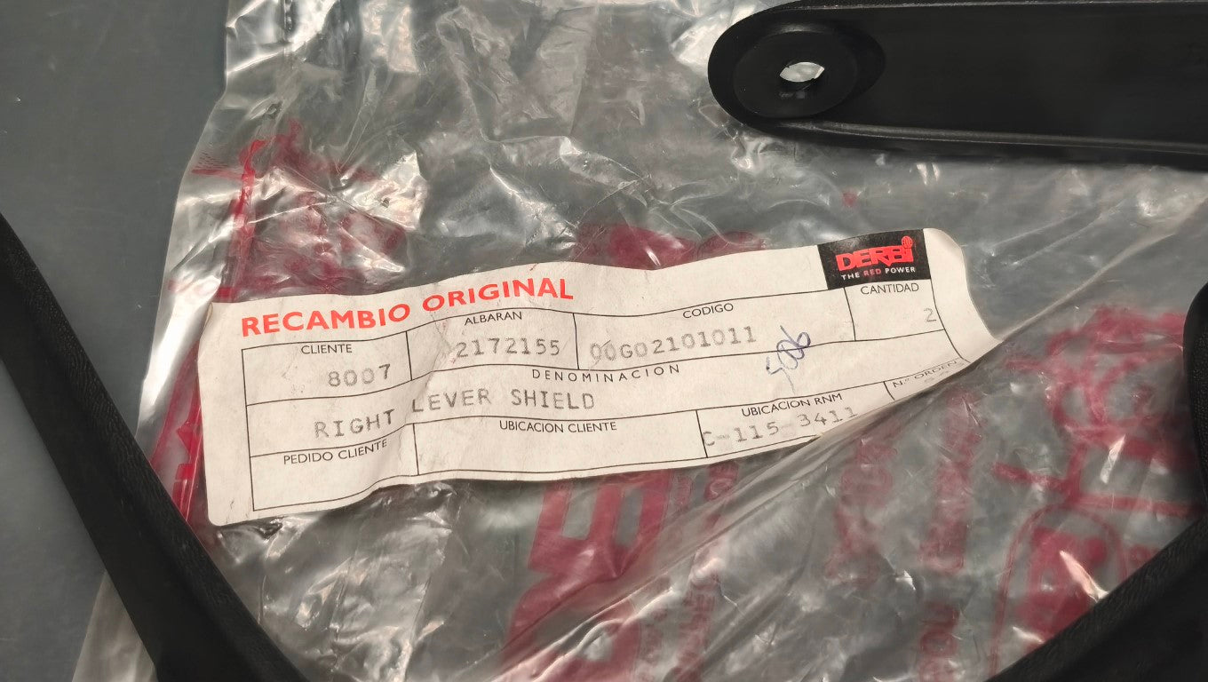 Derbi Right and Left Lever Shield set - 00G02101011