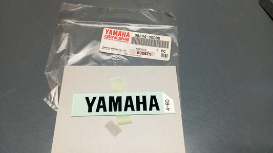 Yamaha genuine new yzf r1 r6 yz yp xvs xv dt fz fzs xjr mt rt xt xp emblem decal pn 99244-00080 - Www.dm-motorcycles.com