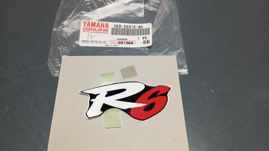 Yamaha genuine new yzf r6 2001 2002 emblem decal pn 5eb-28315-40 - Www.dm-motorcycles.com