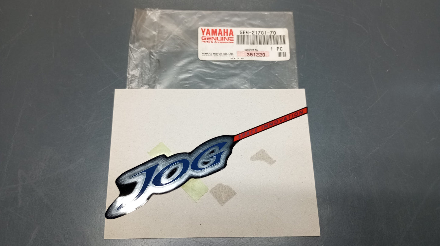 Yamaha genuine new yv50z jog 2000 emblem decal pn 5em-21781-70