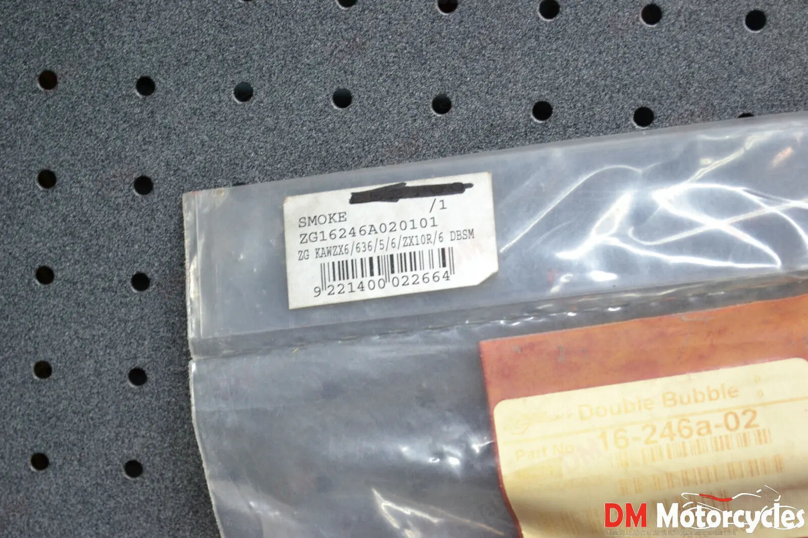 Genuine new Zero Gravity double bubble smoke windshield kawasaki zx6 zx6rr 05 06