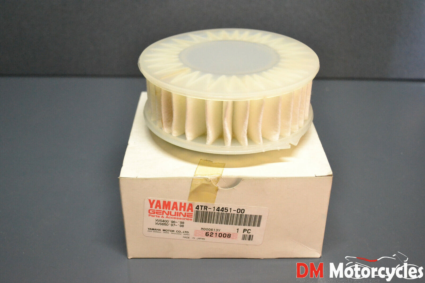 Yamaha genuine new vstar v-star 650 xvs 650 air filter element pn 4tr-14451-00
