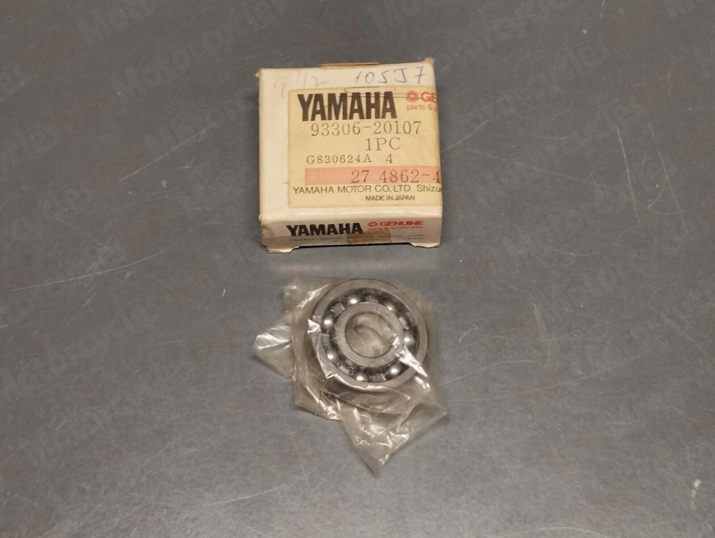 Yamaha genuine nos tz 250 yz 490 bearing pn 93306-20107