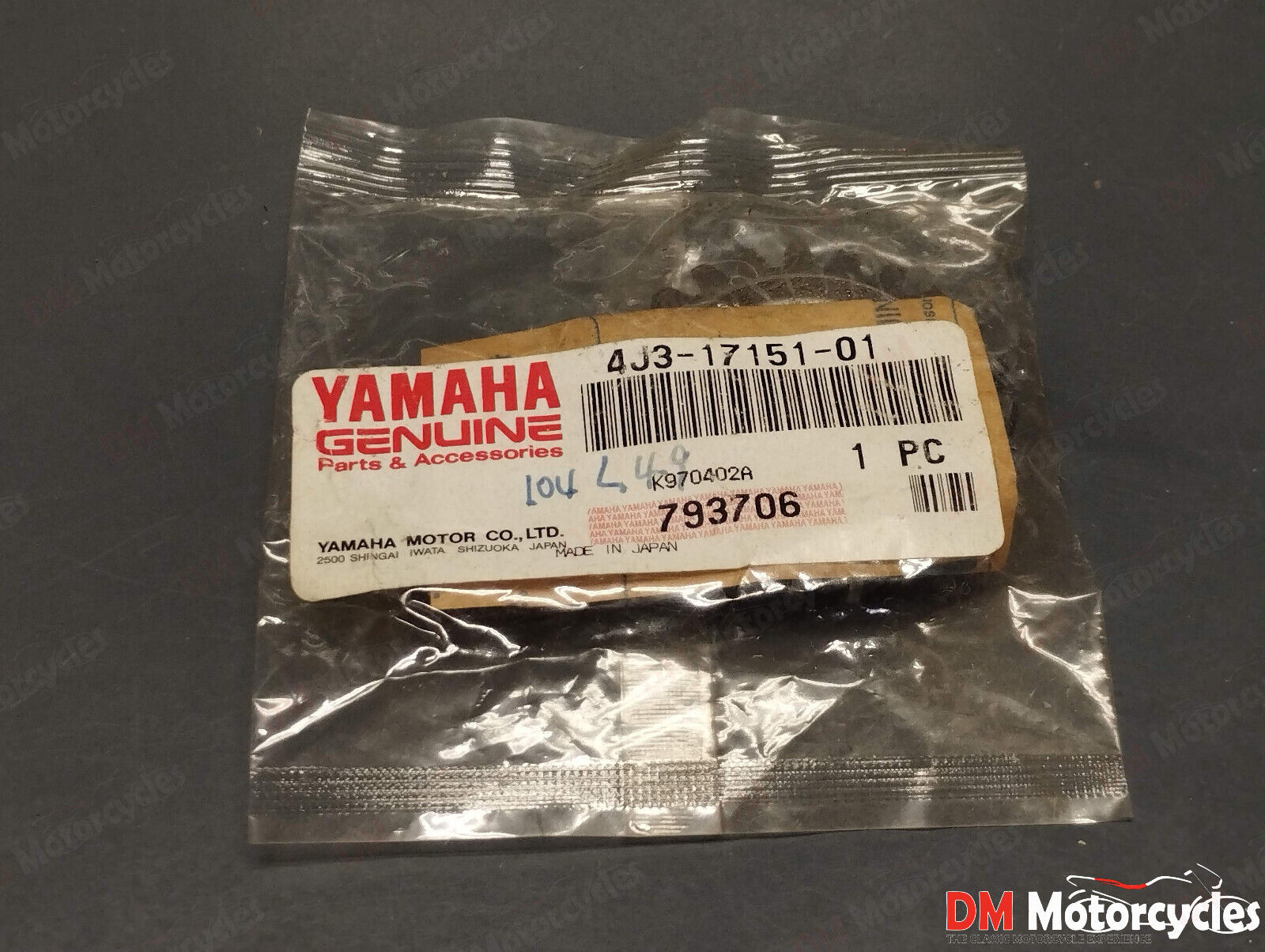 Yamaha genuine new rt 180 90 98 transmission gear 5th pinion (23t) 4j3-17151-01