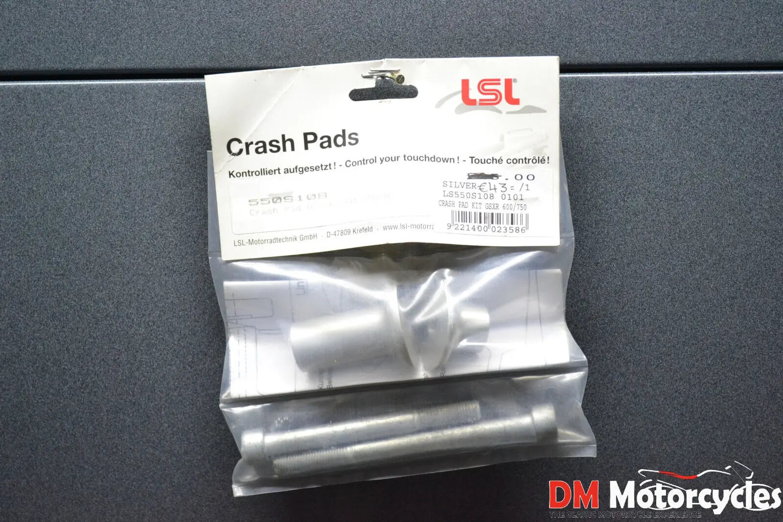 Lsl genuine crash protector mounting kit Suzuki gsxr 600 750 pn ls550s108