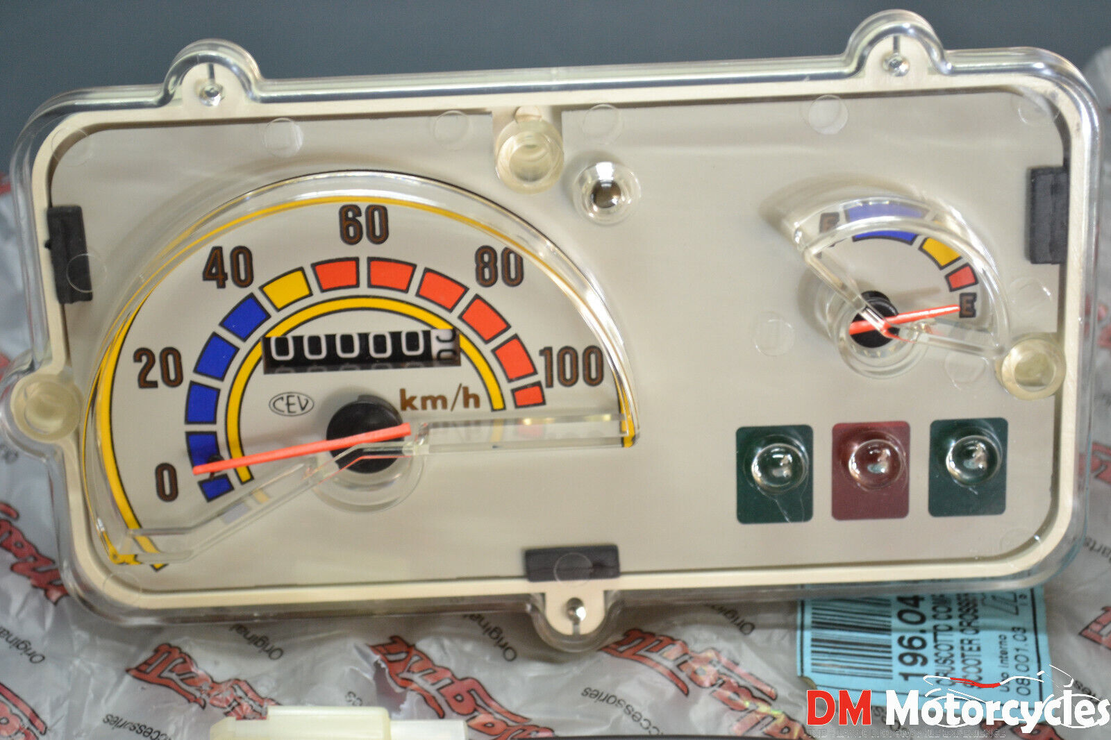 Malaguti genuine new crosser cr1 50 gauge speedometer cluster dash pn 19604400