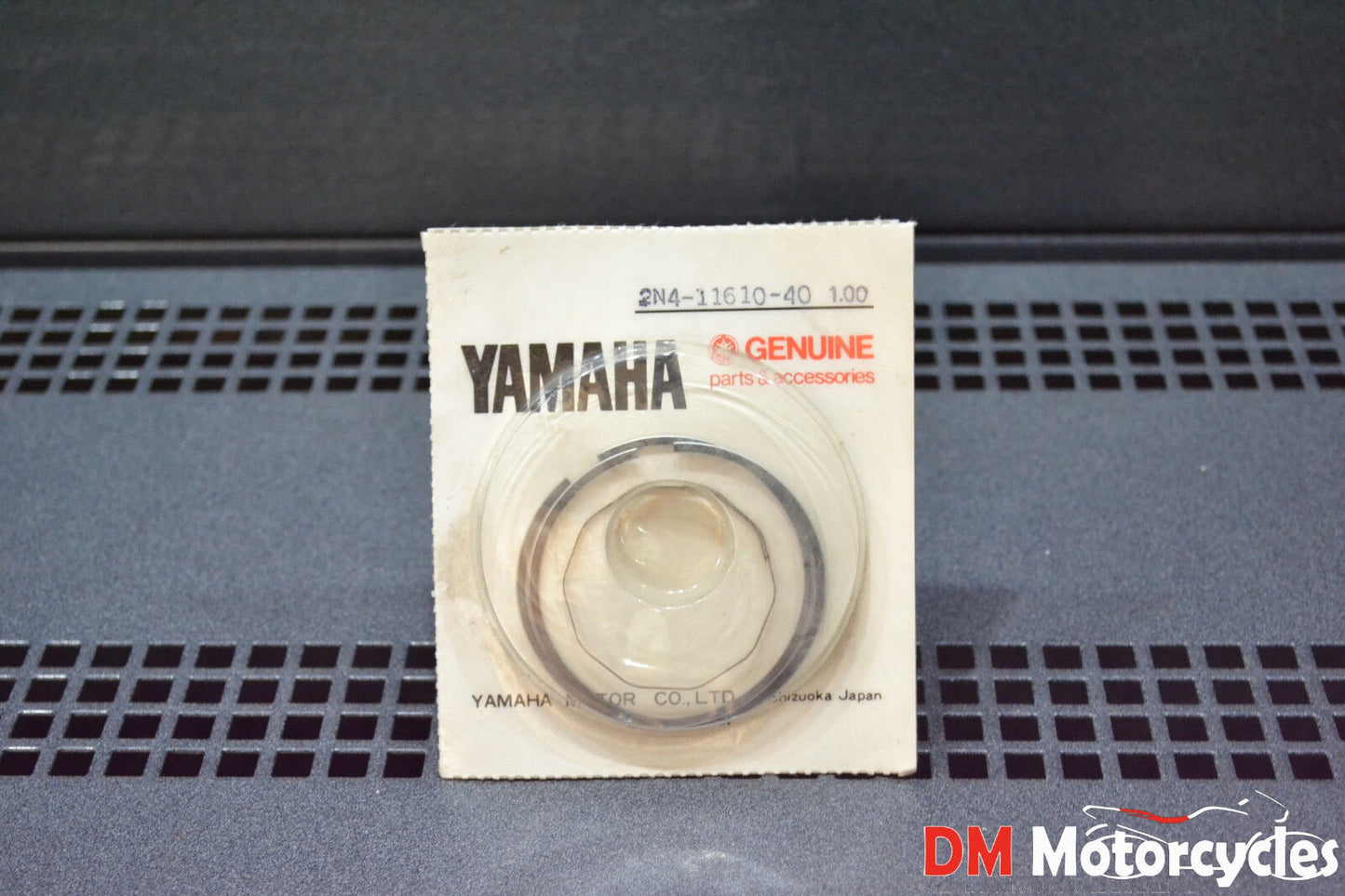 Yamaha genuine new dt125 et300 78 - 81 4th over size piston ring pn 2n4-11610-40