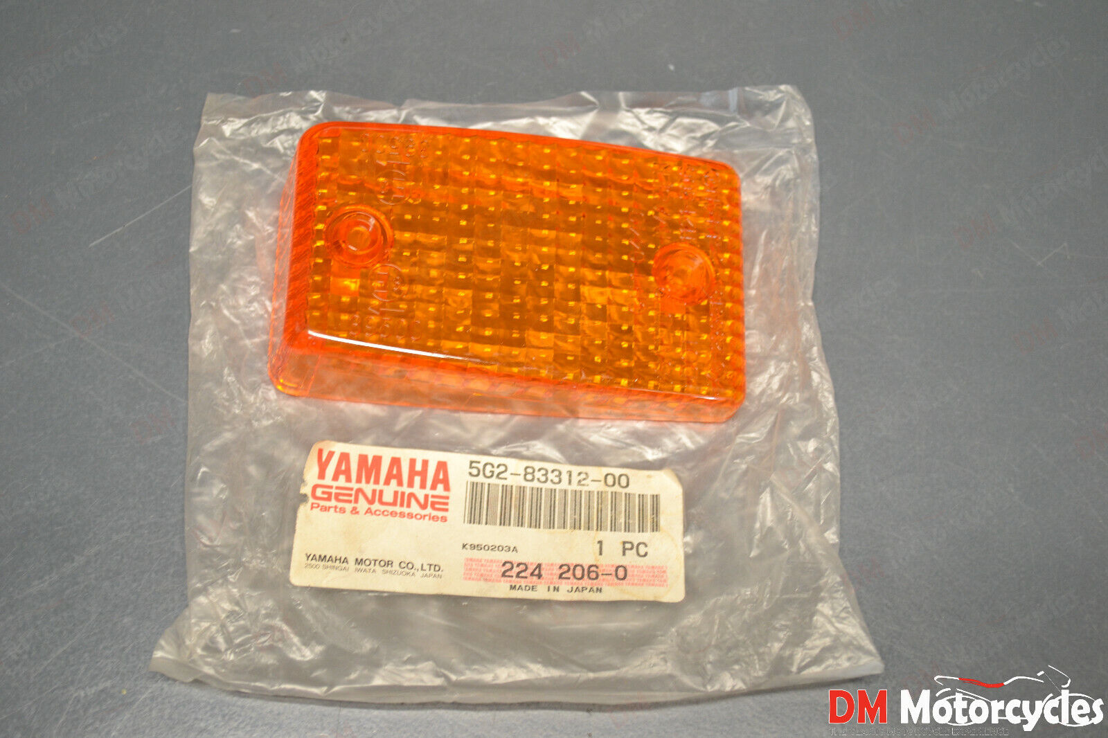 Yamaha genuine nos xj650 xj900 fj1100 turn signal lens pn 5g2-83312-00
