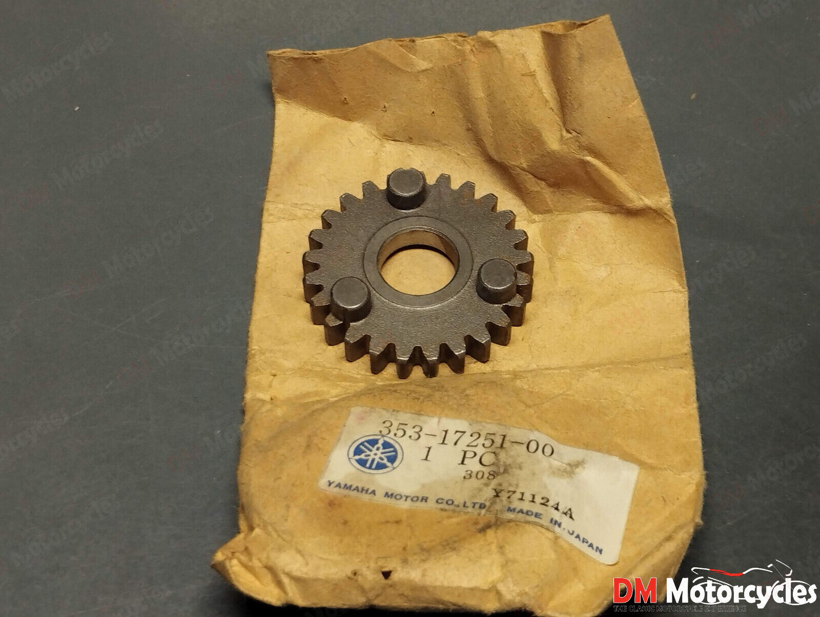 Yamaha oem yz ysr rd dt 50 80 ty rx mr 50 g6 g7 gt gear 5th wheel 353-17251-00