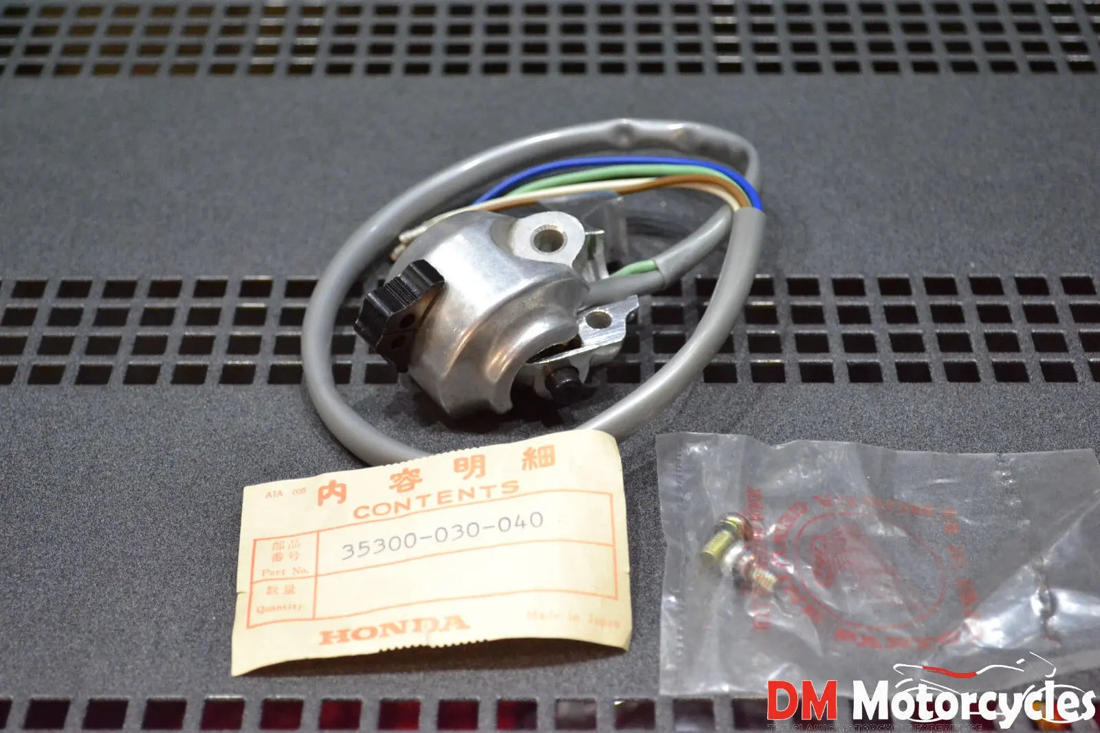Honda genuine nos ca200 1964 horn dimmer handle switch gear pn 35300-030-040