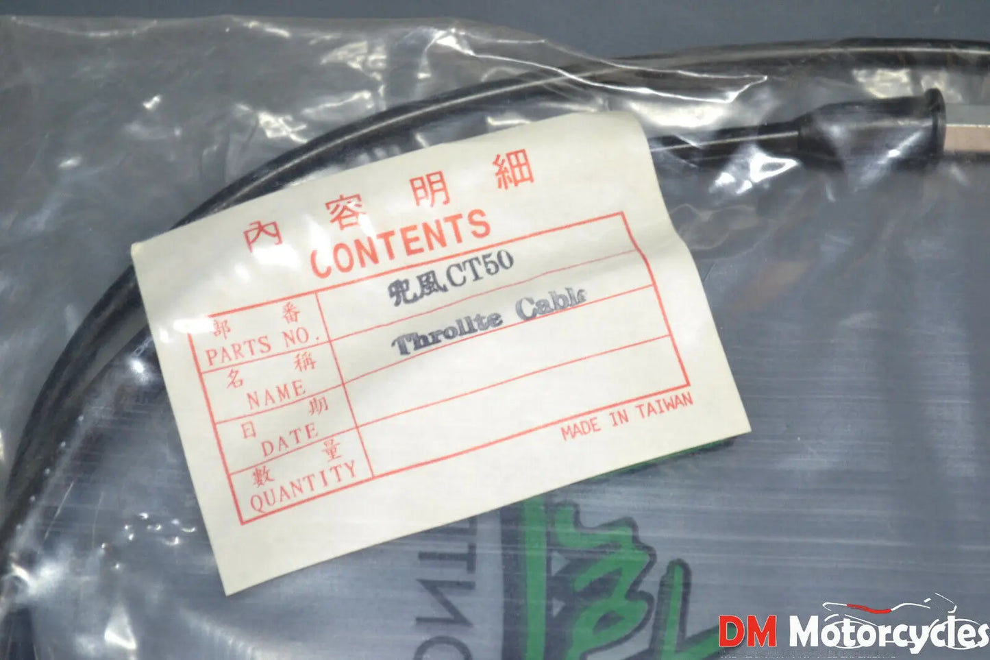 Nos honda ct50 ct 50 aftermarket throttle cable direct replacement 