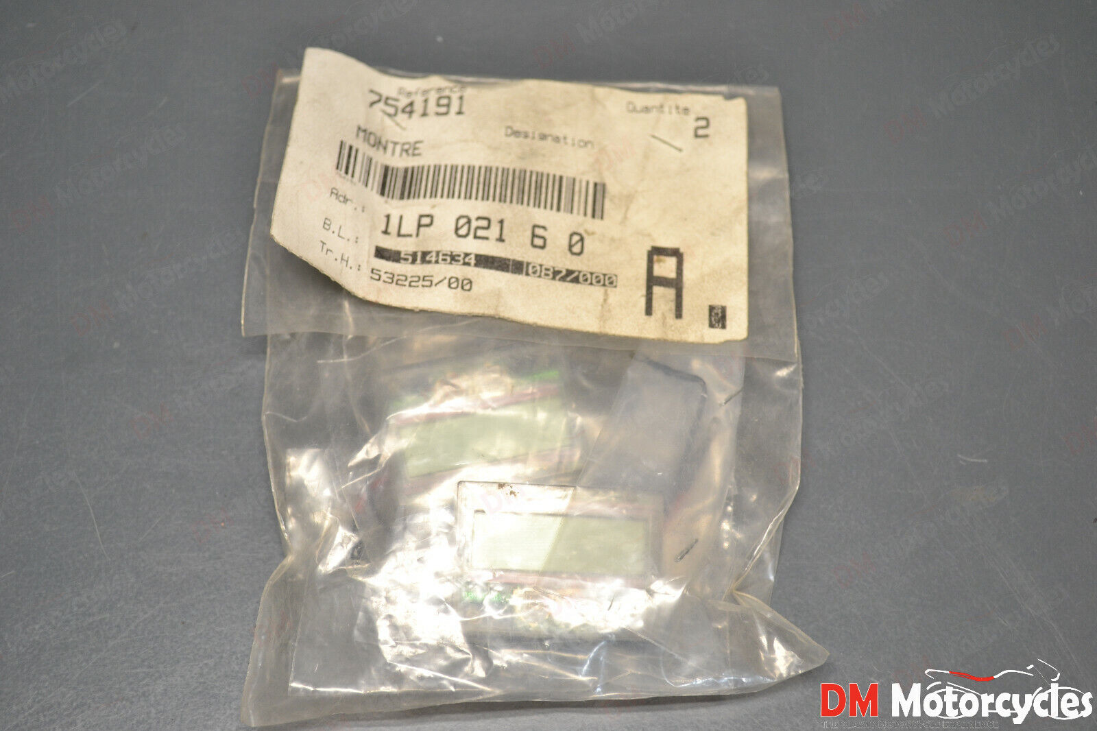 Peugeot genuine new Elyseo 125 onboard speedo digital clock pn 754191