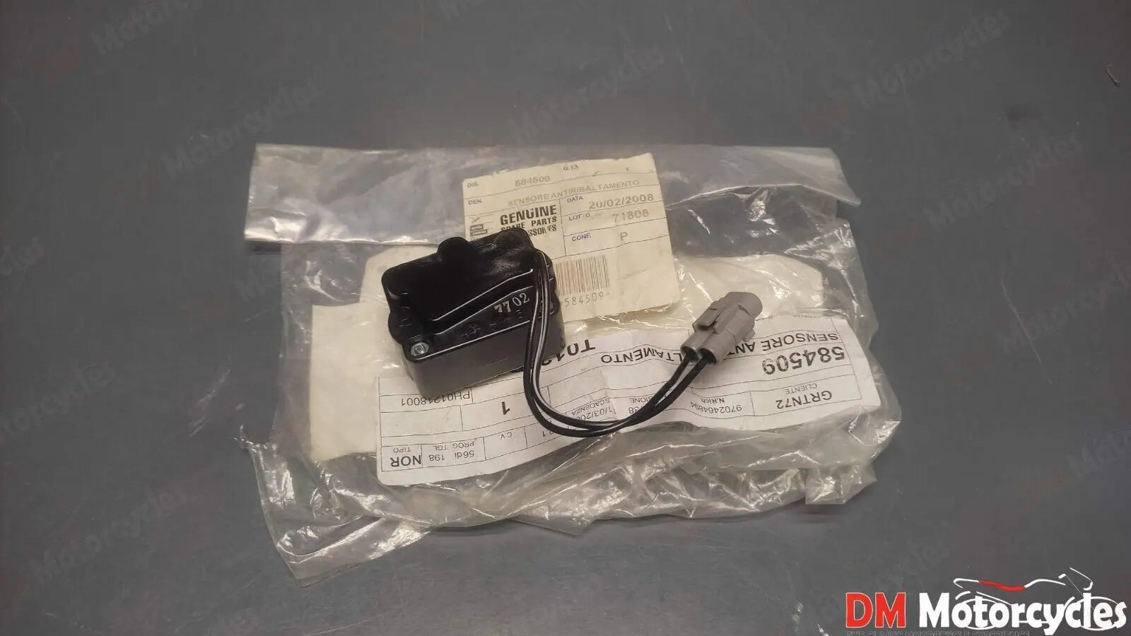Piaggio genuine new shiver gp800 rsv4 beverly moto guzzi tilt sensor pn 584509