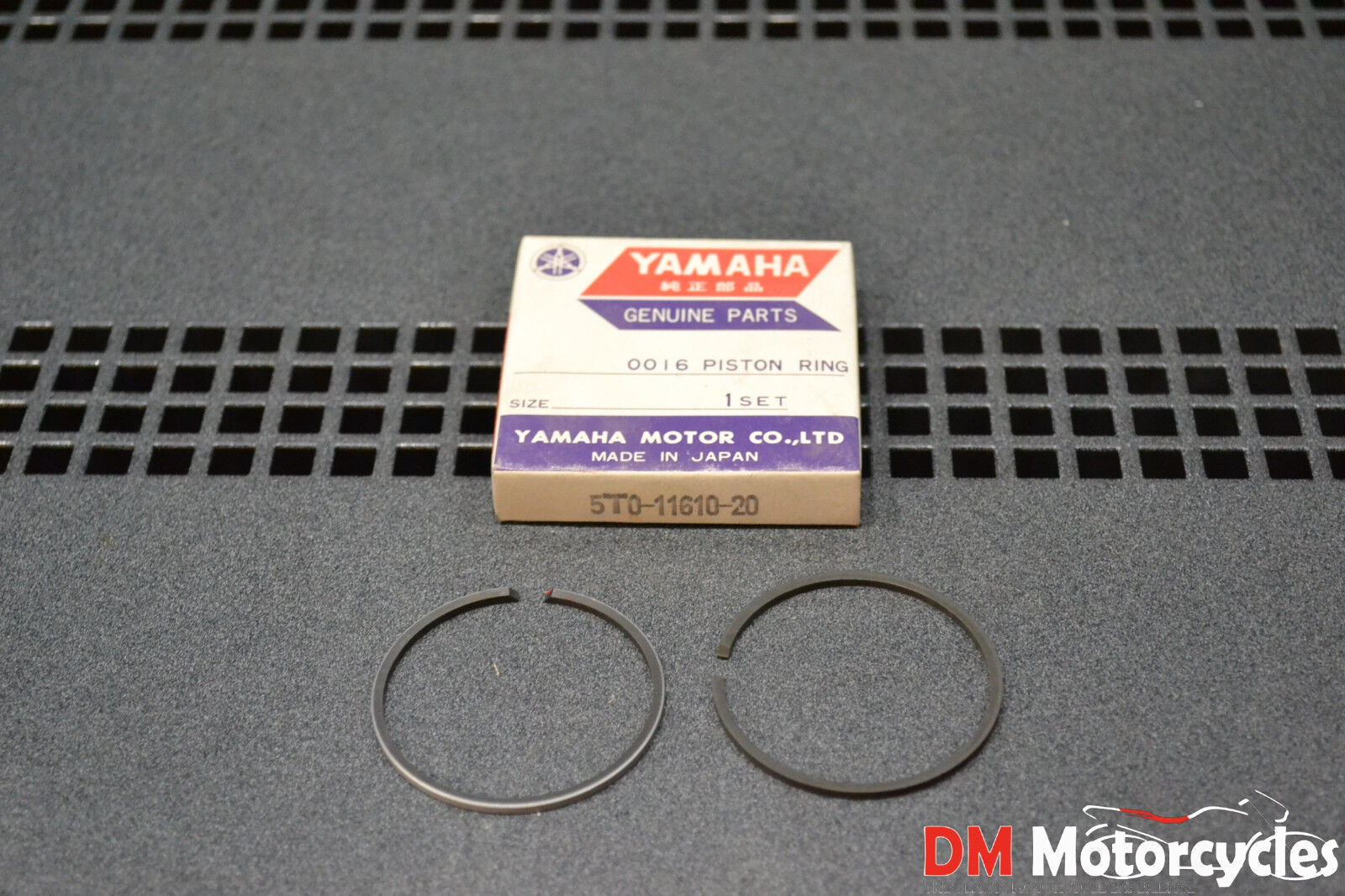 Yamaha genuine nos bw80 pw80 0.50 over size piston ring pn  5t0-11610-20