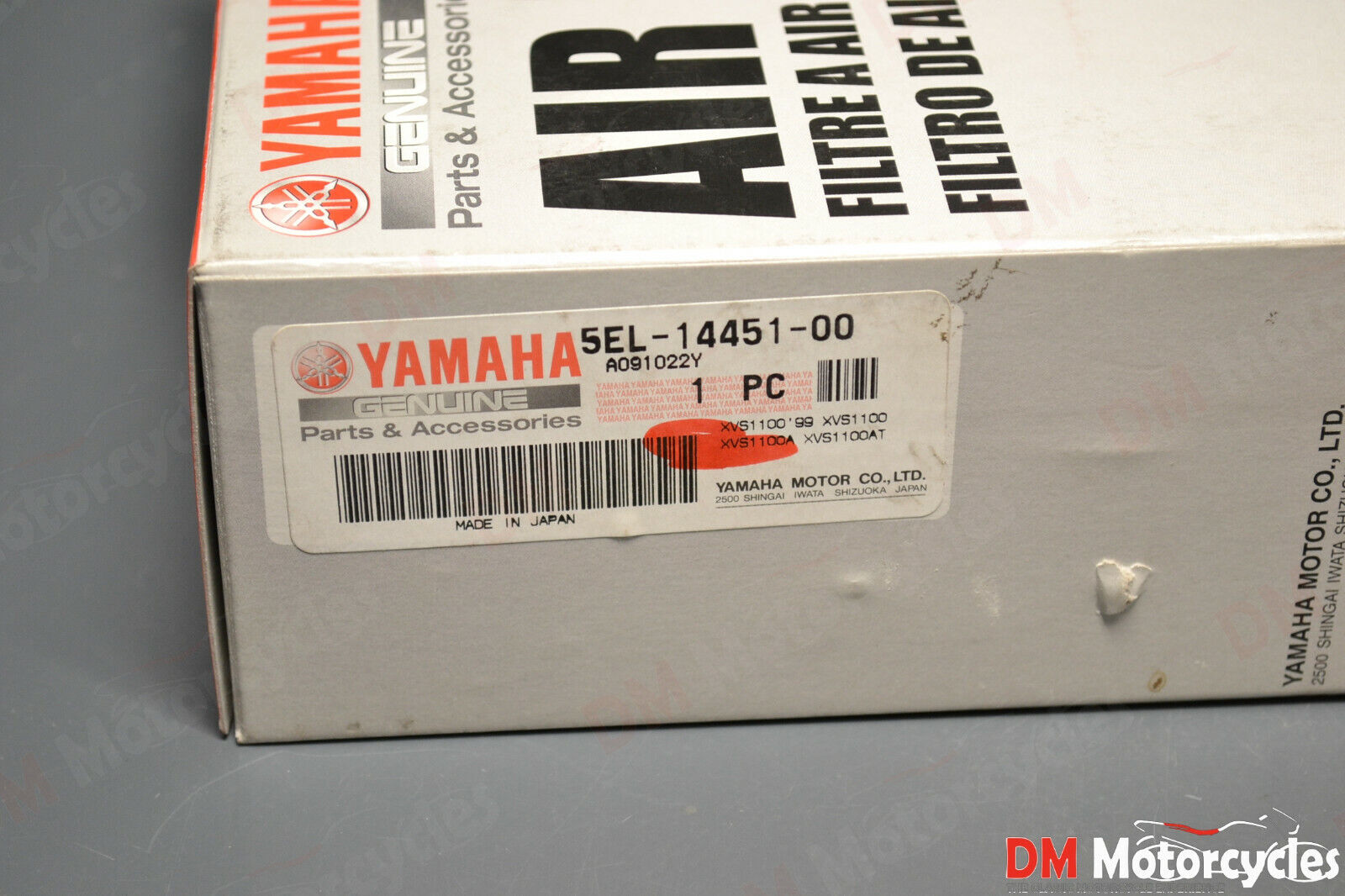 Yamaha genuine new xvs 1100 dragstar air filter cleaner pn 5el-14451-00